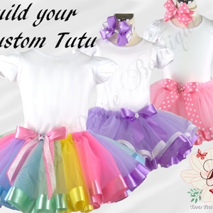 Custom Personalized Tutus Hand Made Embroidered for Birthdays Partys Photos Cake Smashing and Special Events Make the tutu you want
