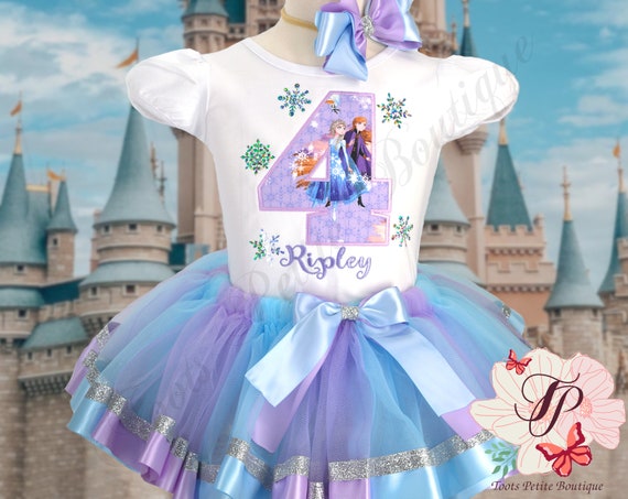 Frozen Birthday Princess Elsa Anna Tutu 