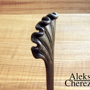 Carved wooden hair stick , Hair pin, Wooden hair pin, Gift for a girl, Hair accessories.