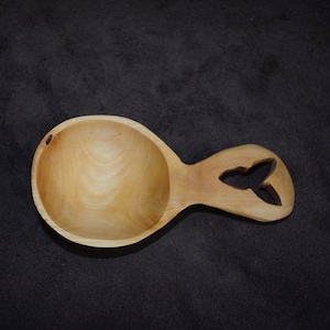Schlabberspoon, Wood Kuksa Scandinavian Triskel Handle Cup, Drinking Mug, Handmade Cup, Wooden Cup, Unique