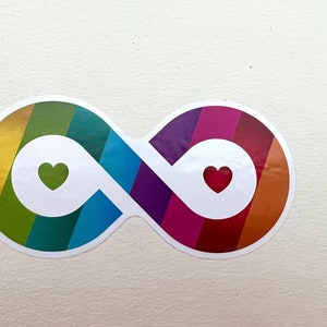 Autism Awareness Rainbow Infinity Symbol Sticker| Neurodivergency Rainbow Infinity Sticker | Neurodivergency Acceptance