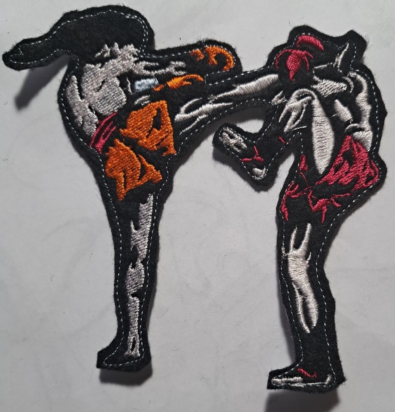 Patch Muay Thai (3,5) insigne fer/coudre drapeau thaïlandais