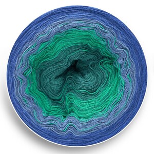 Gradient Yarn Cake: Cotton Acrylic Ombre Rollky - Intensive #45