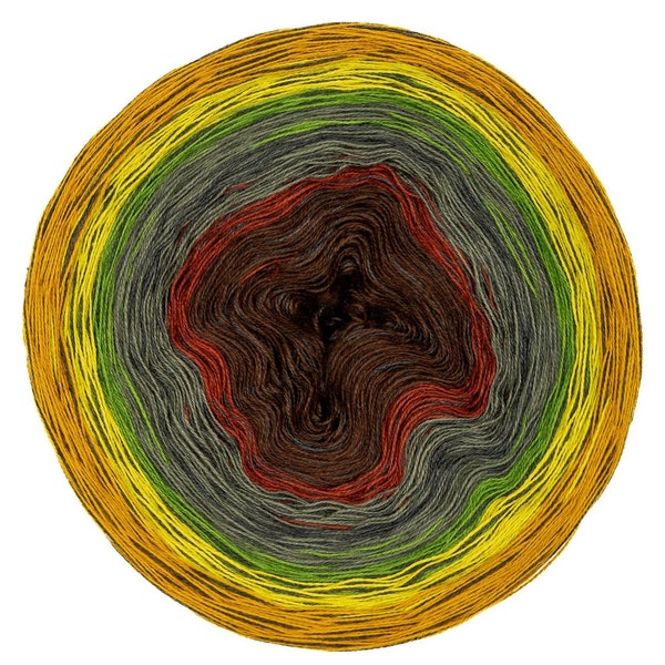 Włóczka Woodland Ombre Yarn Cake: mieszanka bawełny i akrylu, 3-4 sploty