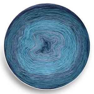 Nighttime Ombre Yarn Cake: Cotton Acrylic Gradient Yarn