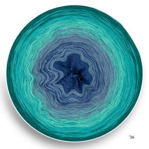 Harmony Ombre Yarn Cake: Cotton Acrylic Gradient Yarn