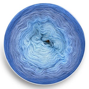 Summer Sky Gradient Yarn Cake: Cotton Acrylic Ombre Rollky