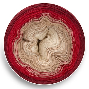 Lipstick Ombre Yarn Cake: Cotton Acrylic Gradient Yarn
