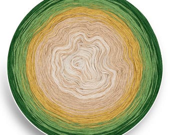 Meadowlight Gradient Yarn Cake: Cotton Acrylic Ombre Yarn