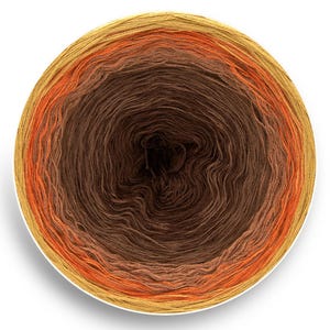 Sand Dunes Ombre Yarn Cake: Cotton Acrylic Gradient Yarn