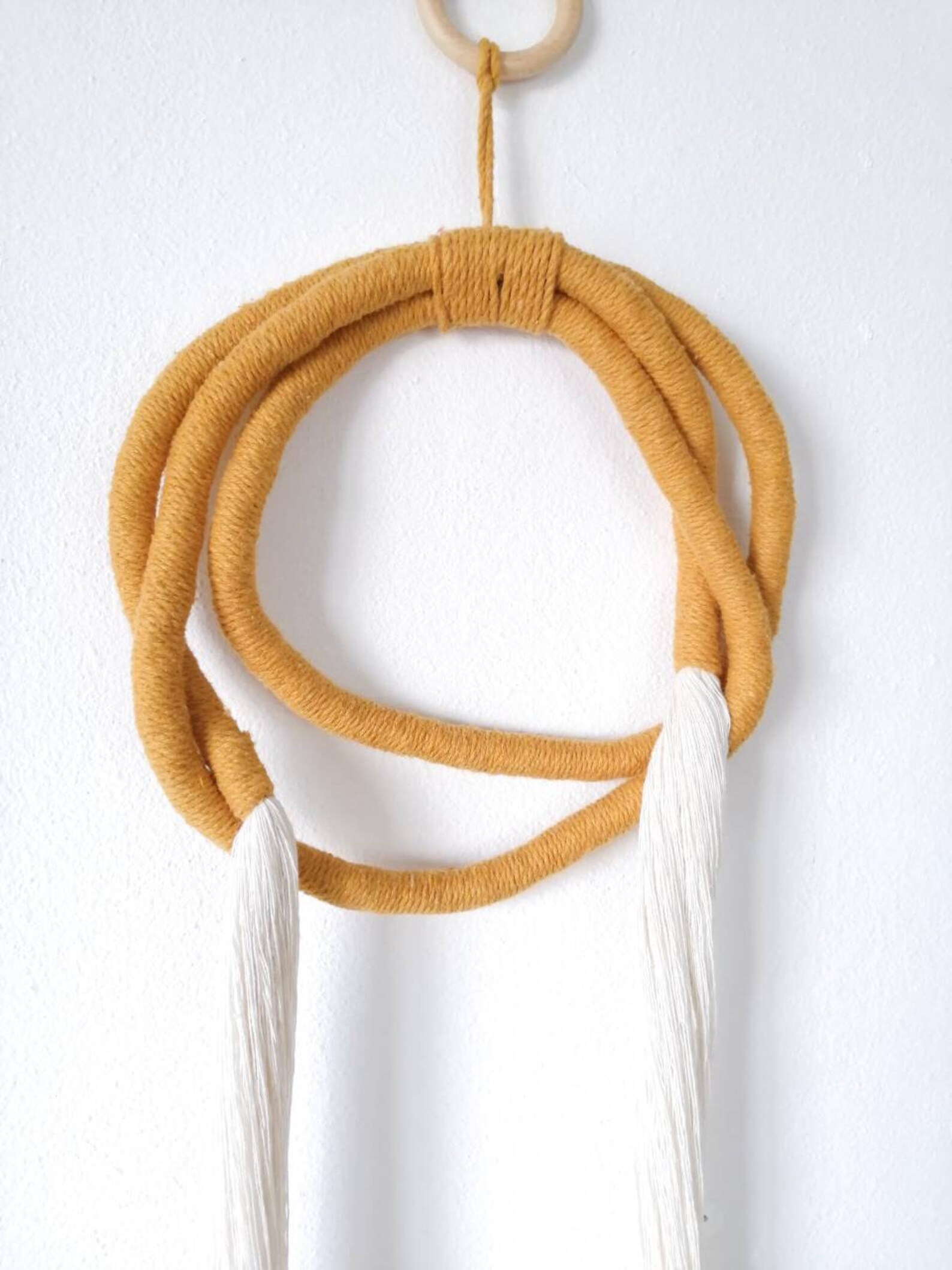 Cotton Wrapped Rope Wall Art Tribal Handmade Geometric Etsy