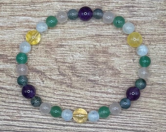 Fibromyalgia Support healing gemstone bracelet | chronic pain relief | crystals for chronic pain | crystals for fibromyalgia bracelet