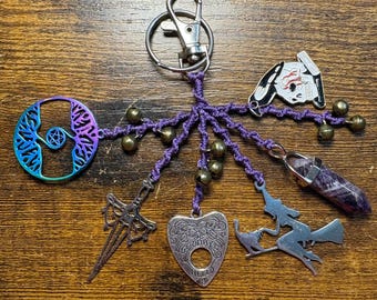 Witch Bells Keychain | keychain for protection from spirits | crystals for protection | witches bells | witchy keychain | witch’s bells