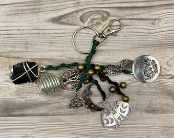 Witch Bells Keychain | keychain for protection from spirits | crystals for protection | witches bells | witchy keychain | witch’s bells