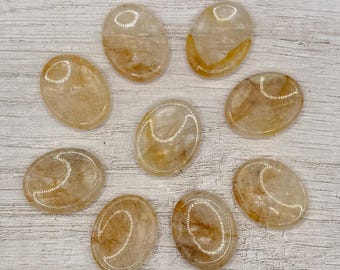 Golden Healer Quartz worry stone | crystals for healing | amplify healing | help with healing | connect to source energy | reiki crystals