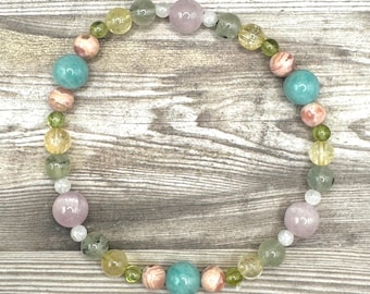 Spark Joy healing crystal bracelet | crystals for finding happiness | help finding purpose | crystals for grief support | find true purpose