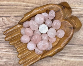 Rose Quartz tumble | crystals for love | crystals for heart chakra | crystals for moms | crystals for healing the heart crystal pink tumbles