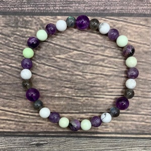 Insomnia Relief bracelet | healing gemstones | sleep | nightmares | anxiety relief | emotional | relaxation | calming | sleep better sleep |