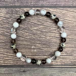 Go with the Flow bracelet | help thinking more positive | unique gift for friend | healing gemstone bracelet | natural help focusing | happy