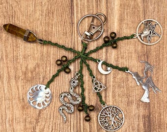 Witch Bells Keychain | keychain for protection from spirits | crystals for protection | witches bells | witchy keychain | witch’s bells