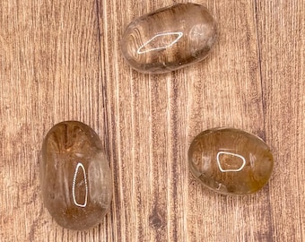 Smoky Quartz Palm Stone | crystals for protection | crystals for anxiety relief | palm stone for protection | EMF protection | stress relief