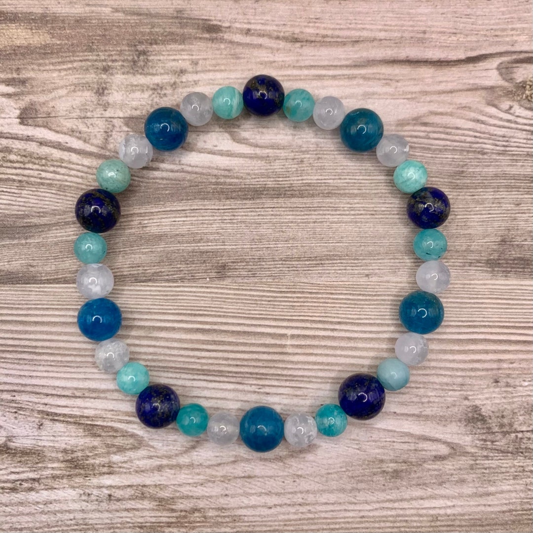 Thyroid Support Bracelet Crystals for Thyroid Health Help for Thyroid