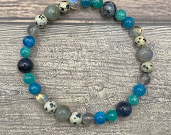 Inner Peace healing bracelet |crystals for stress relief | anxiety relief bracelet | help calming down | stress relief bracelet | find peace