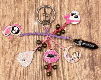 Witch Bells Keychain | keychain for protection from spirits | crystals for protection | witches bells | witchy keychain | witch’s bells