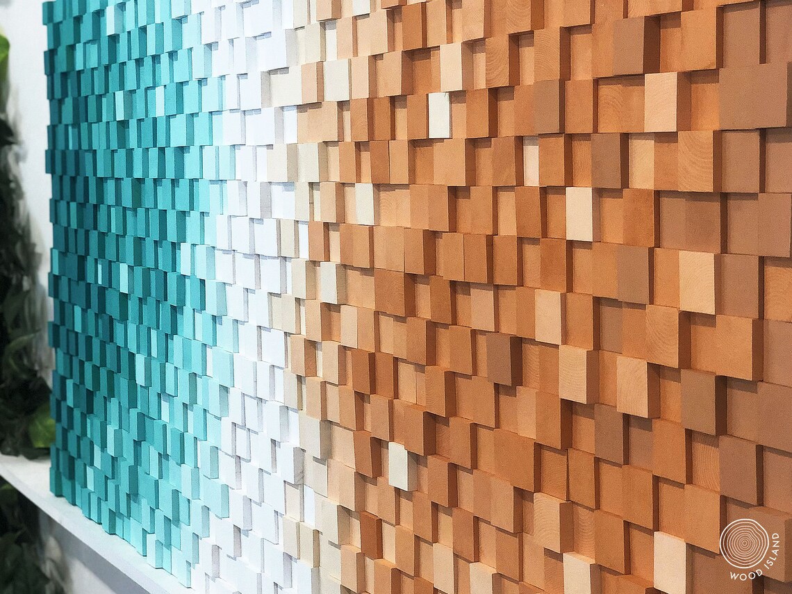 Beach wood wall art beach art colors wood wall decor Etsy