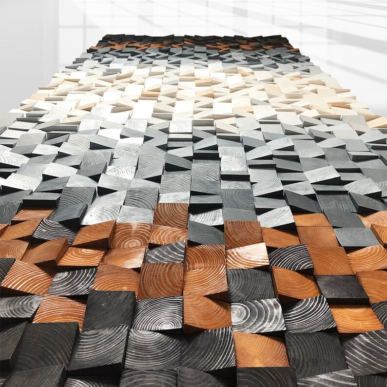 Offwhite wood wall art wall art wood wall decor large Etsy