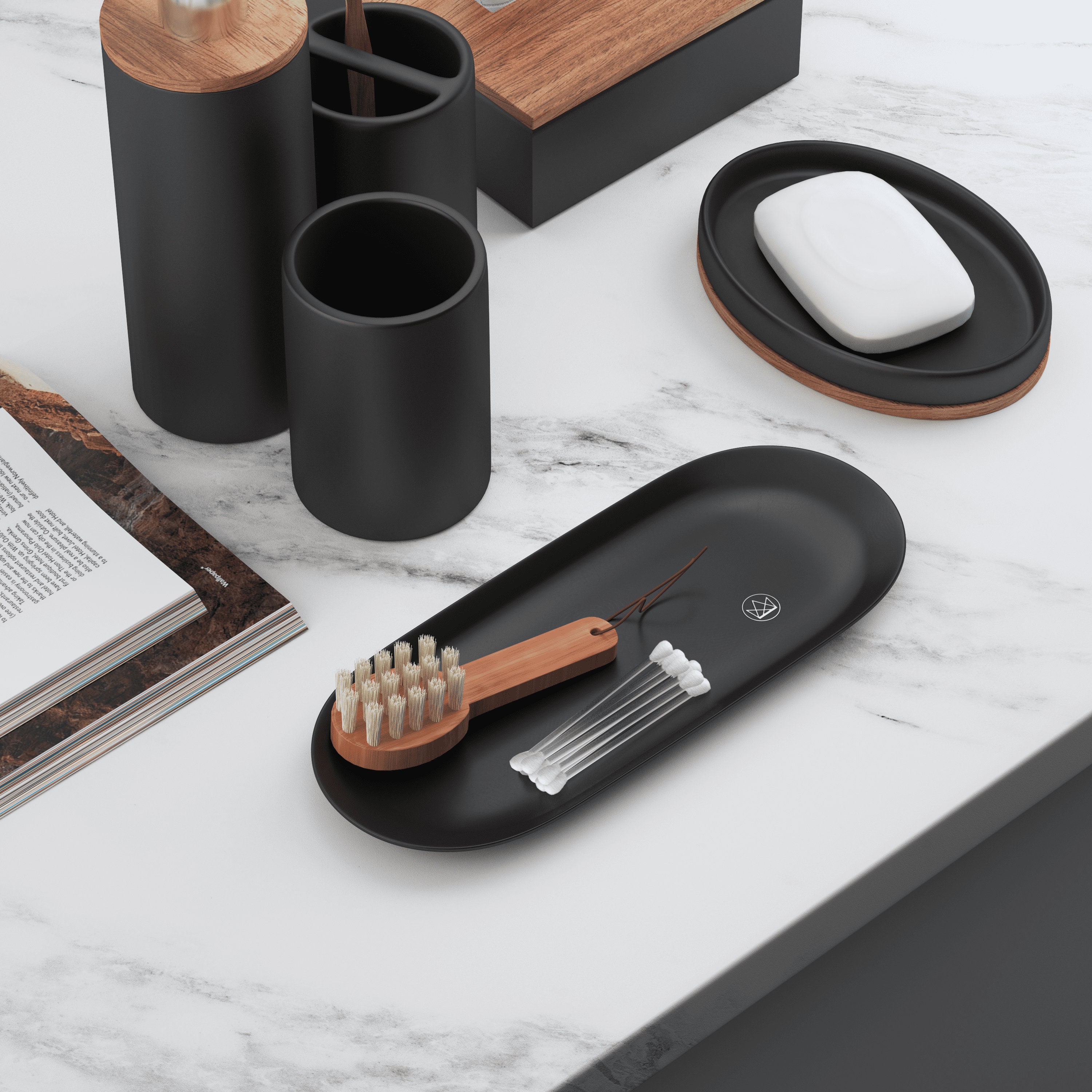 Uncrowned Kings Matte Black Stainless Steel Decorative