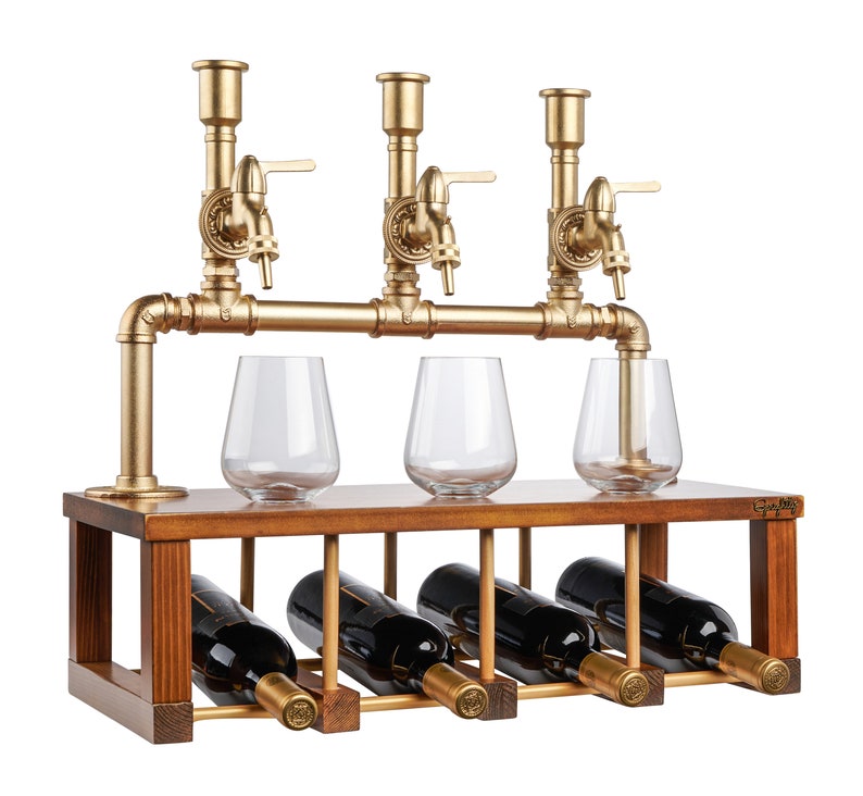Dispenser for Home Bar - Industrial-style Alcohol Liquor Bottle Pourers ...
