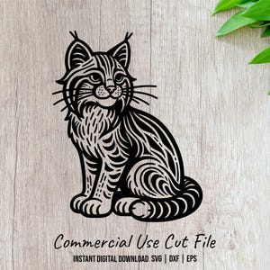 Botanical Cat Cut File for Cricut Silhouette SVG Design