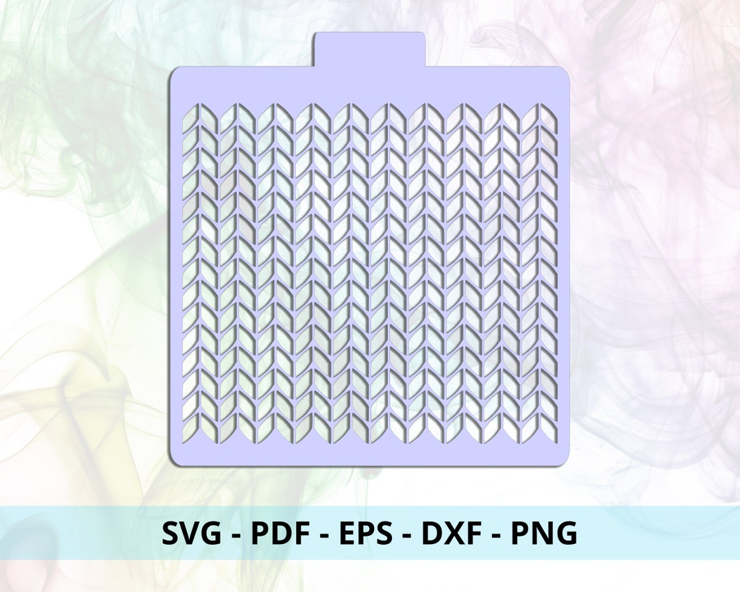 Knit Sweater Stencil SVG Cut File - Etsy