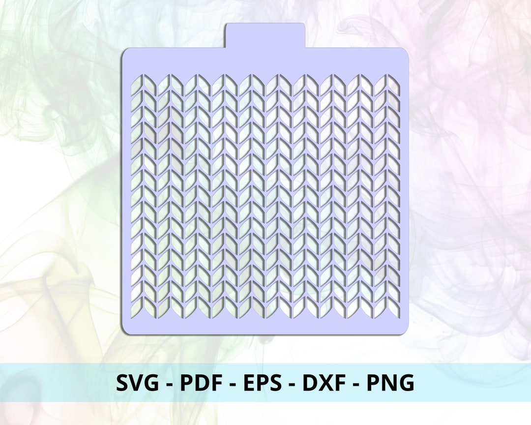 Knit Sweater Stencil SVG Cut File Etsy