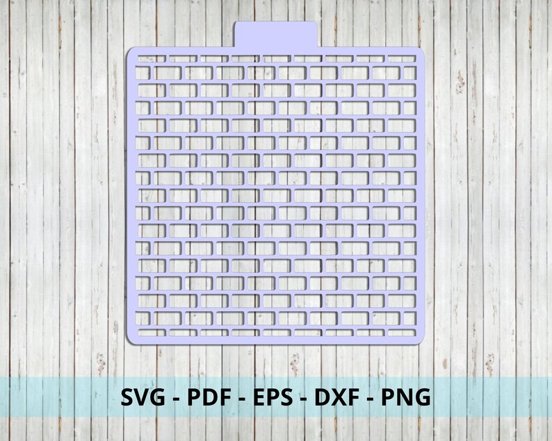 Brick Wall Stencil SVG Cut File Etsy