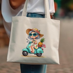 Scooter fille Clipart, Bundle PNG, Art mignon grand-mère, 300 DPI, Images transparentes, téléchargement numérique grand-mère dessin animé, usage Commercial