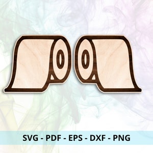 Toiletpapier oorbel stud SVG-bestand / oorbel lasergesneden bestand / studoorbel SVG / Glowforge gesneden bestand / Glowforge SVG / Glowforge laserbestand