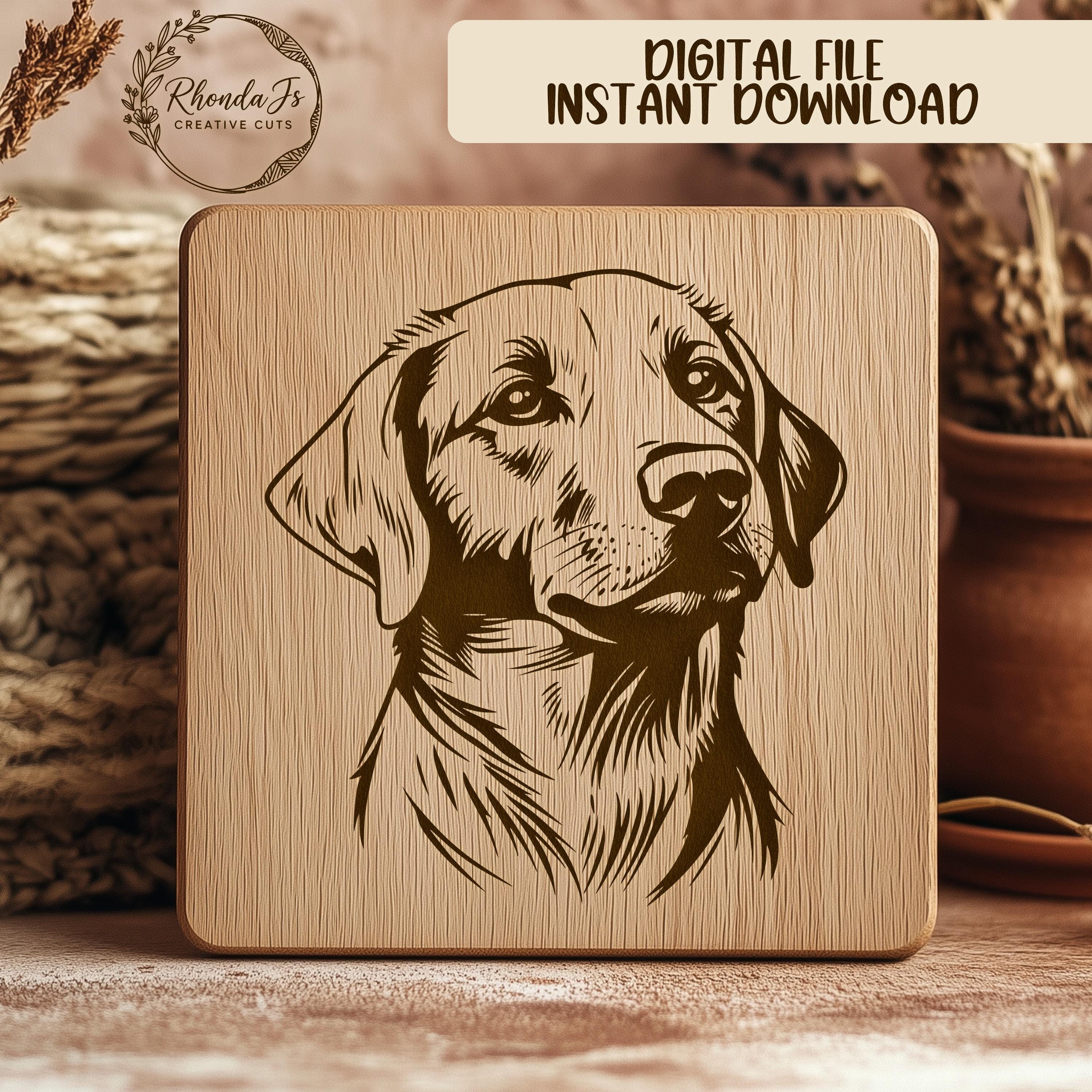 Labrador SVG File, Dog Breed Vector, Laser Cut File, Pet Portrait ...
