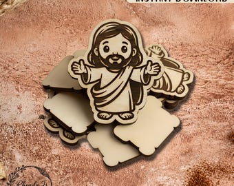 Pocket Jesus SVG Cut File, Digital Download