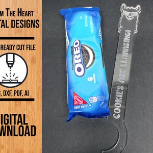 Cookies Are Llamazing Cookie Dipping Spoon SVG Laser Cut File / Cookie Spoon SVG / Glowforge Cut File / Llamazing Cut File / Digital SVG