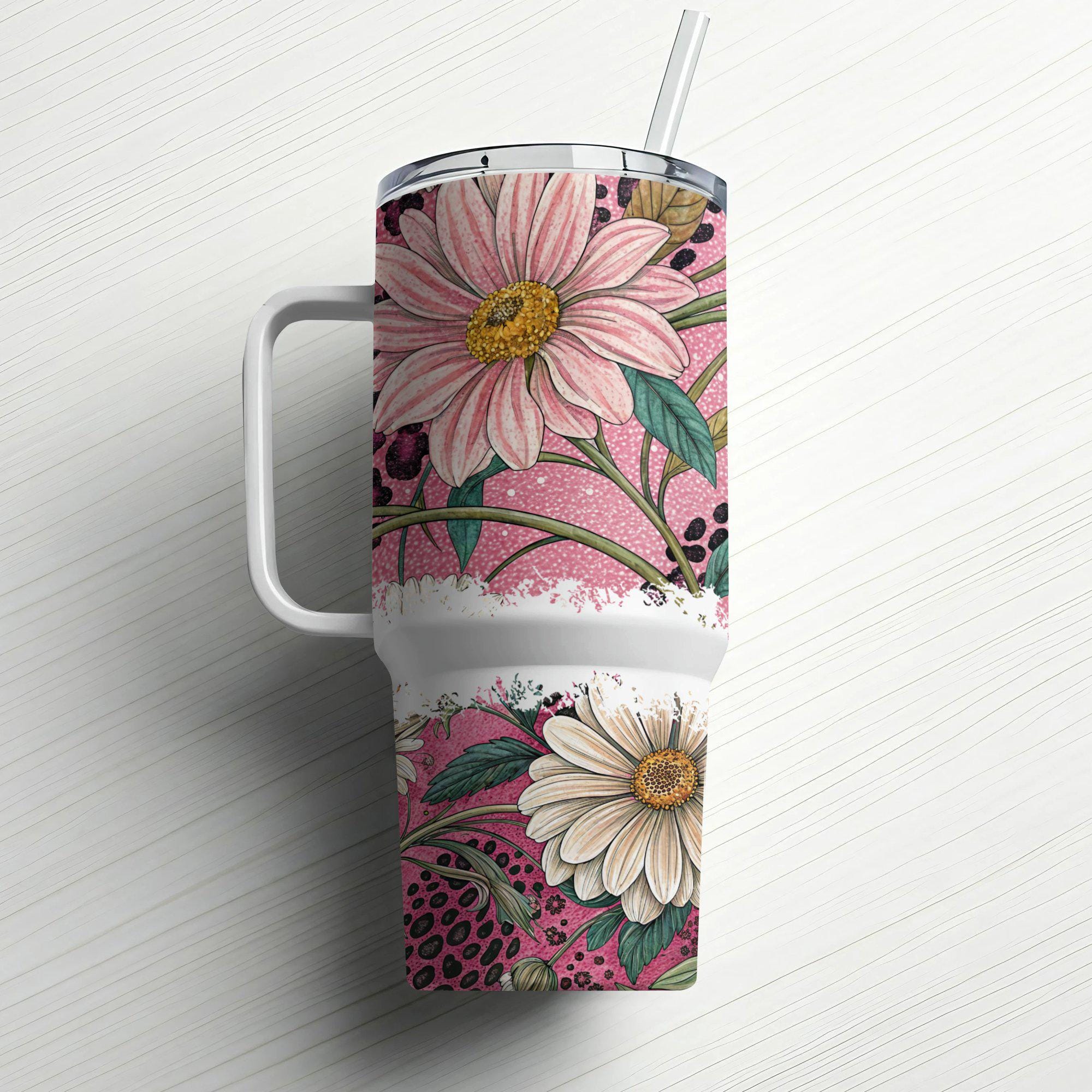 40oz Taza Aislada Acero Inoxidable Tapón Paja Reutilizable - Mexico