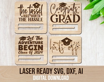 Graduation Money Holder SVG Bundle: Laser Cut File (Digital Download)