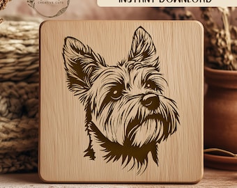Westie Dog SVG Laser Engraving File, Cute Dog Vector Art, West Highland White Terrier Design for Cricut, Silhouette, Laser Cut File