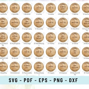 Sexy Token Vorlage | Freche Tokens SVG Schnitt Datei | Valentinstag Tokens, Glowforge |  Sex Tokens Schnittdatei | Laser-Schnitt-Datei | DXF Datei