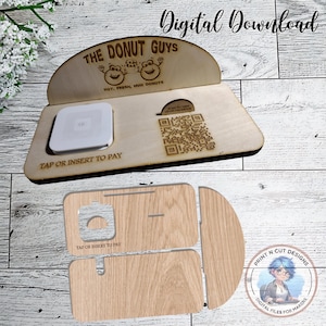 Square Reader Docking Station SVG Laser Cut File (Digital Download)