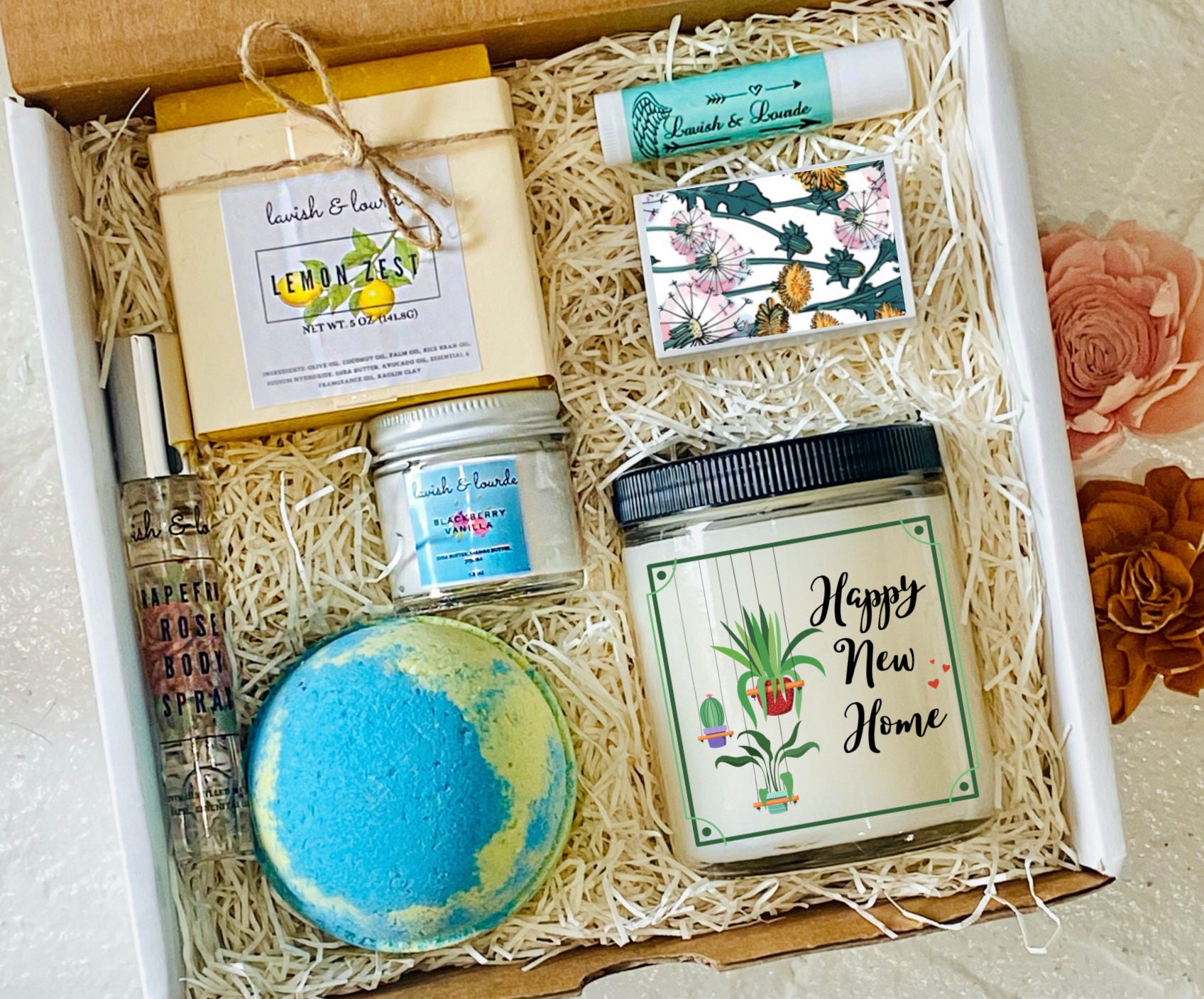 Happy New Home Gift Set Housewarming Spa Gift Box New Home Etsy