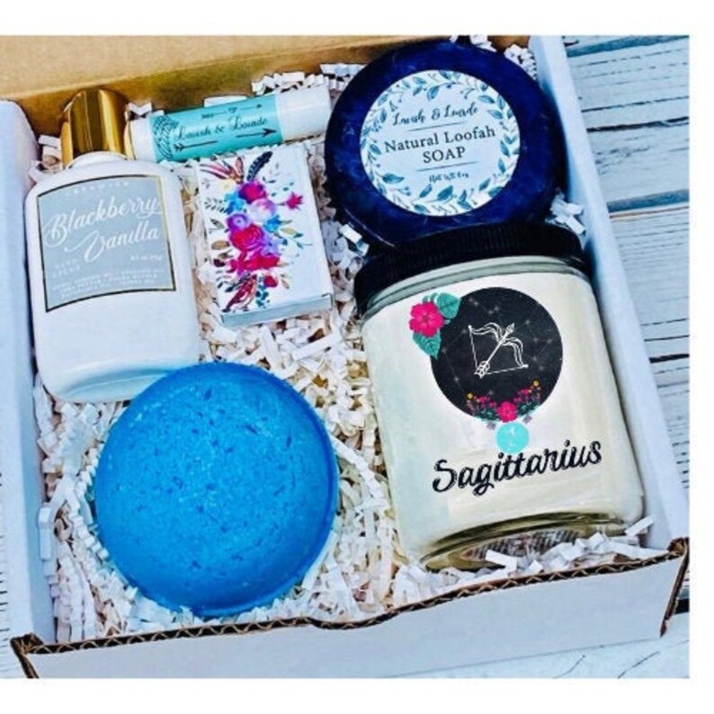 Sagittarius Zodiac Birthday Gift Set Gift For Her Etsy