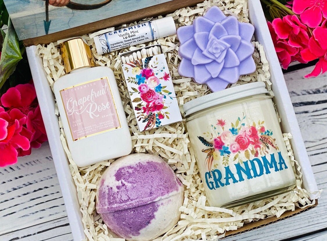 Gift For Grandma Gift Set Basket I love my Grandma Hello Etsy