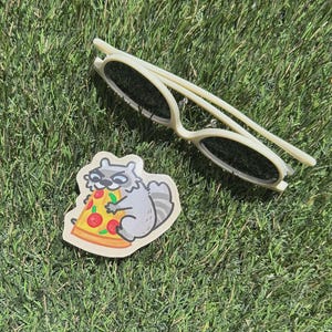 Jimothy the Raccoon Vinyl Waterproof Sticker image 2